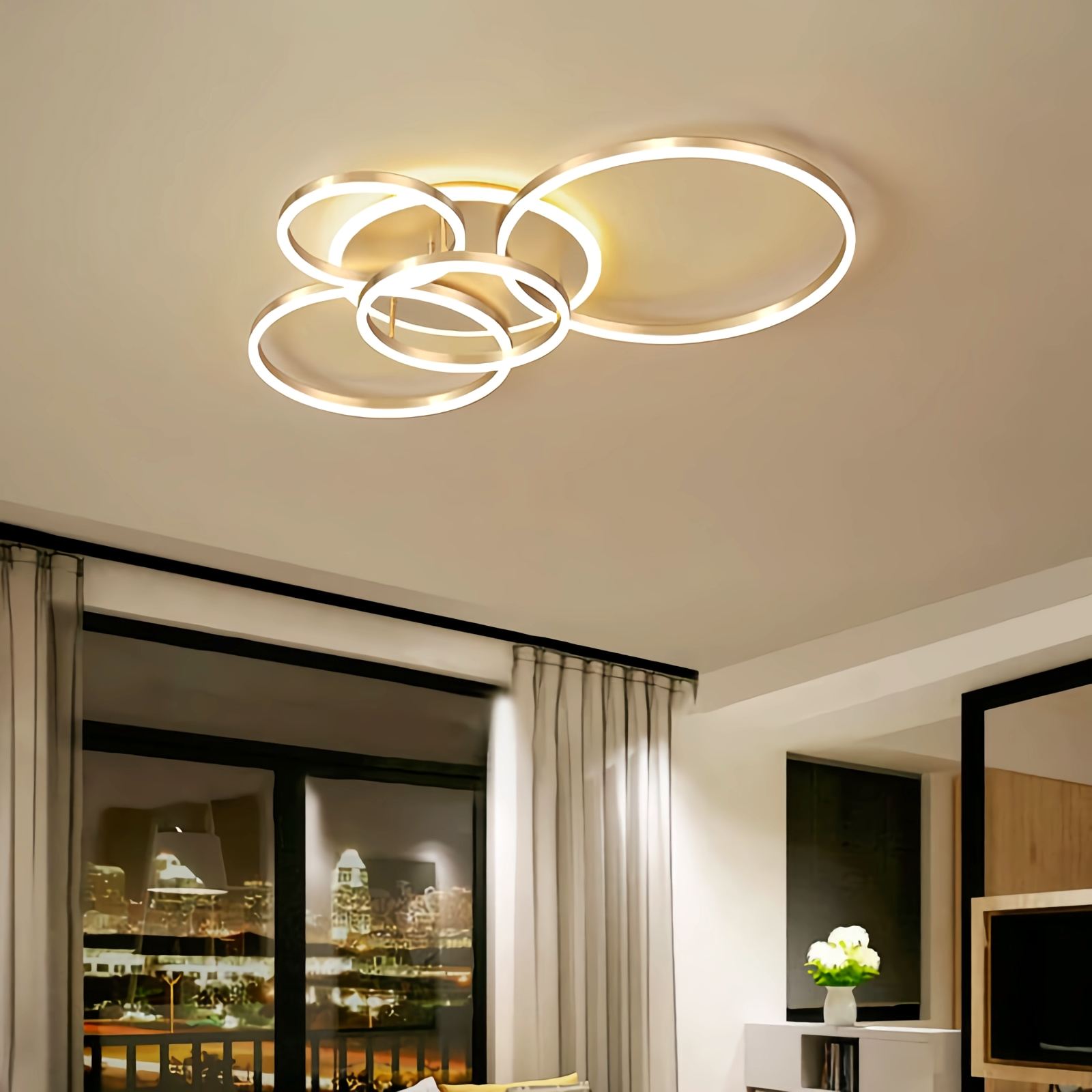 Feyran Circular LED Ceiling Light for Living Room
