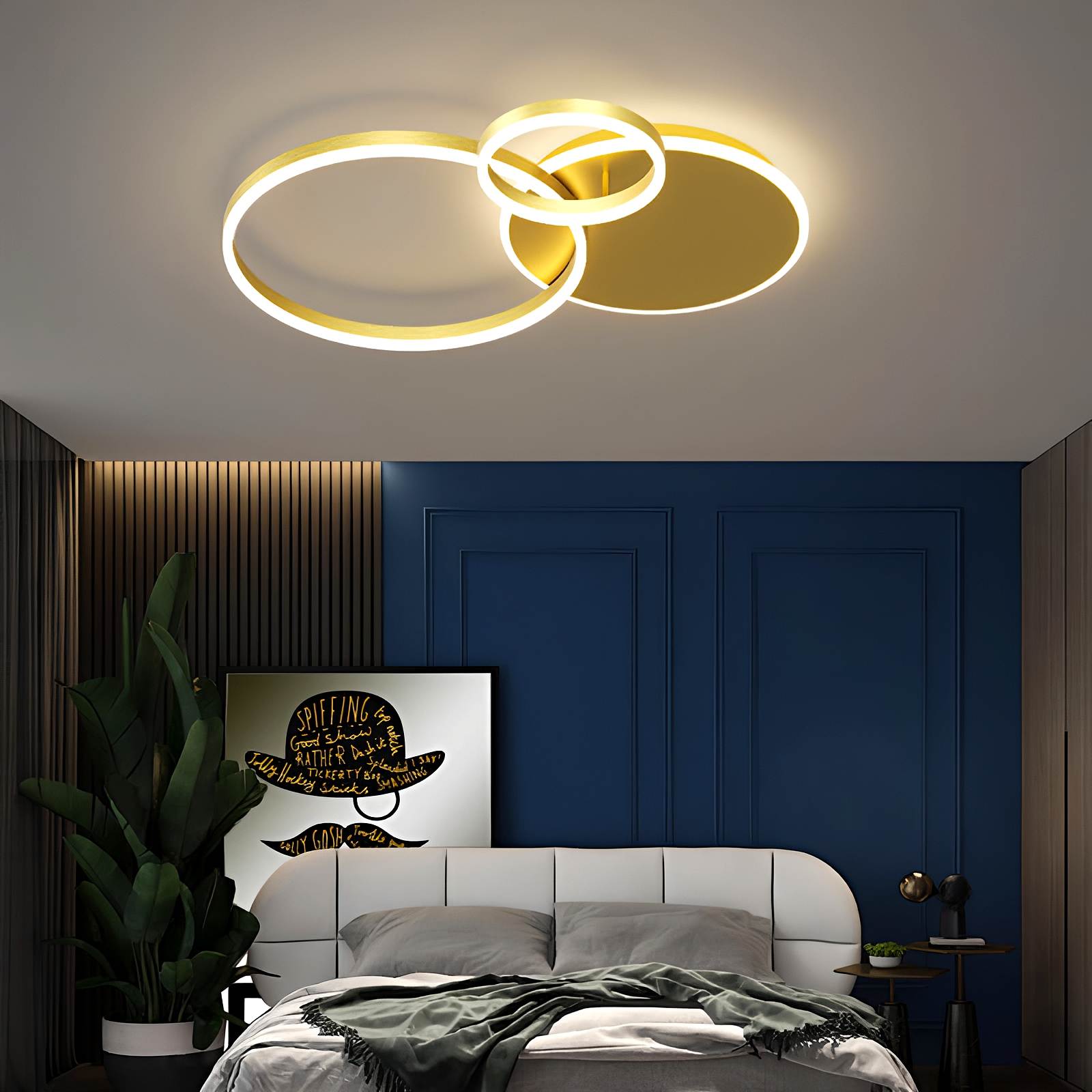 Feyran Circular LED Ceiling Light for Living Room