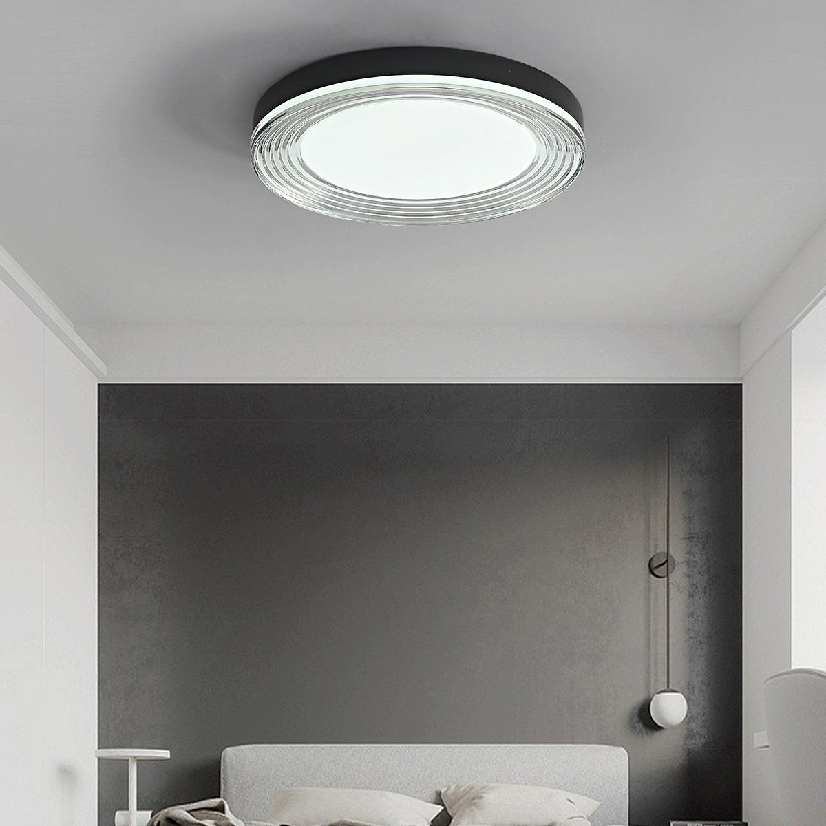 Feyran Circular Acrylic Ceiling Light for Bedroom