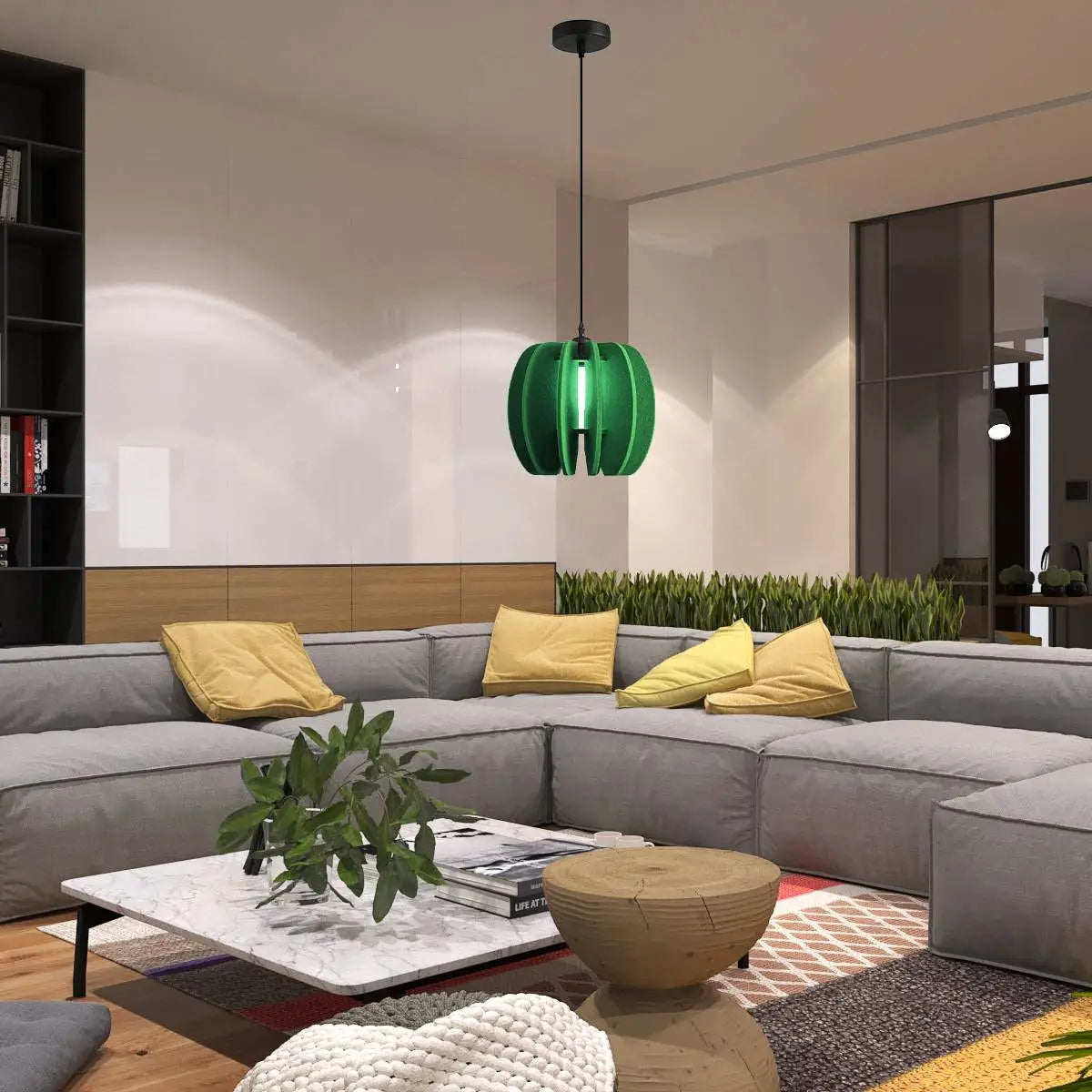 Feyran Circular Arc Piece Acoustic Pendant Light