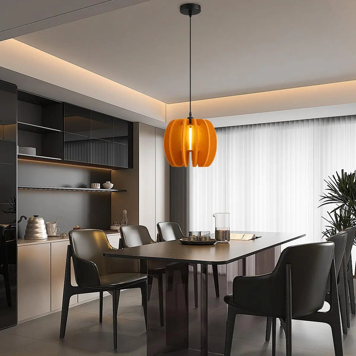 Feyran Circular Arc Piece Acoustic Pendant Light