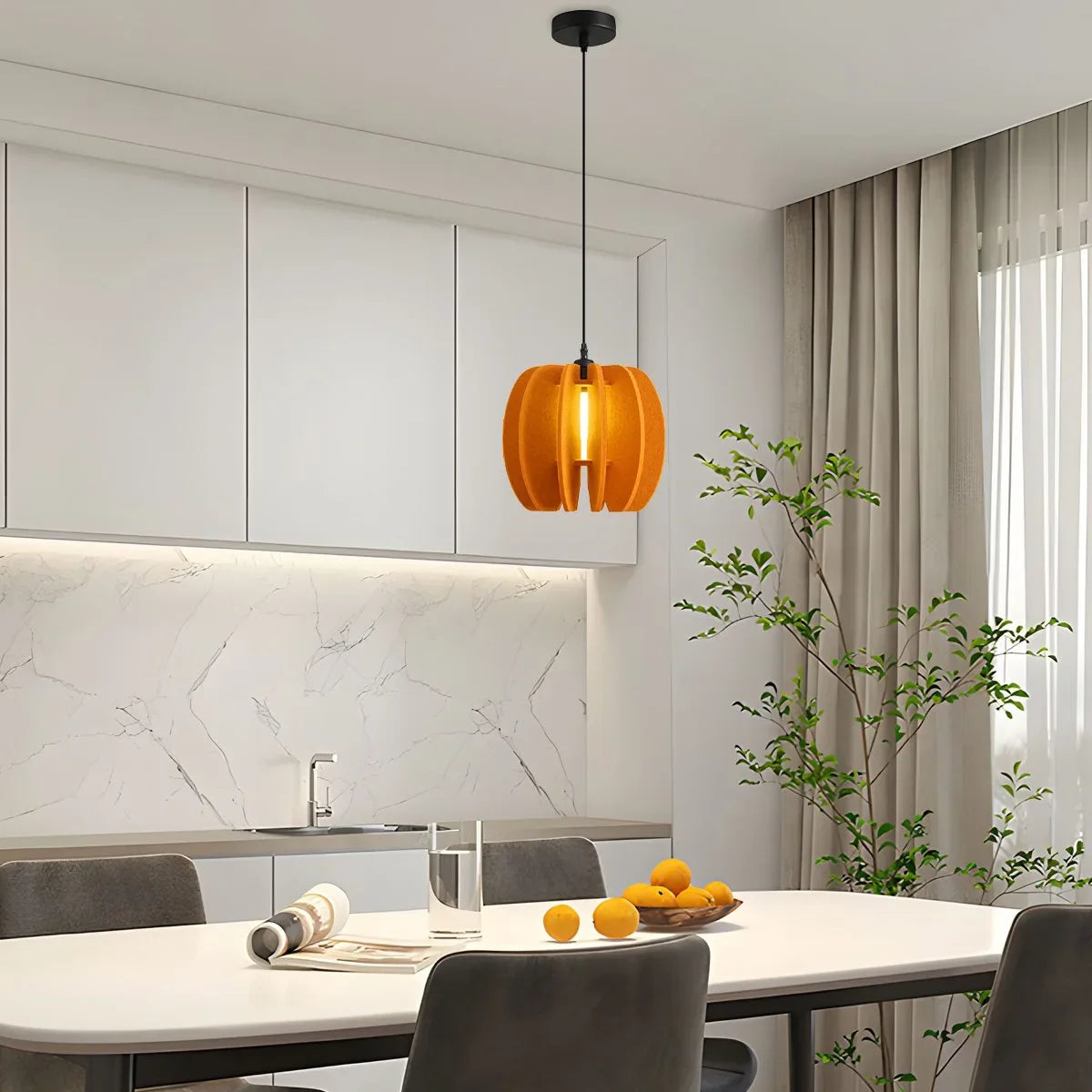 Feyran Circular Arc Piece Acoustic Pendant Light