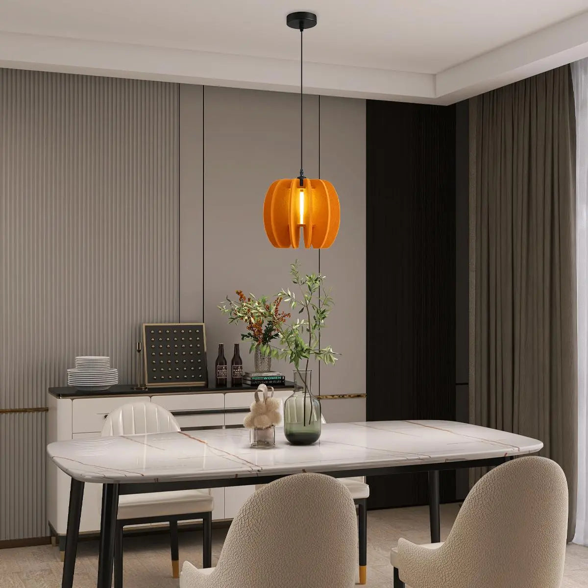Feyran Circular Arc Piece Acoustic Pendant Light