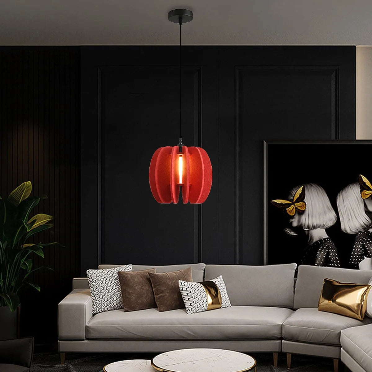 Feyran Circular Arc Piece Acoustic Pendant Light