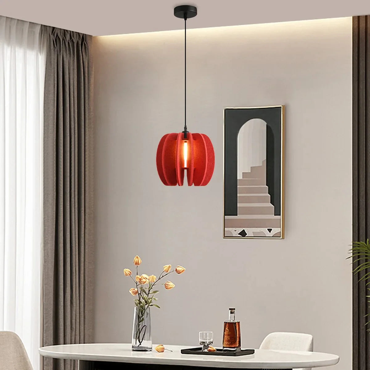 Feyran Circular Arc Piece Acoustic Pendant Light