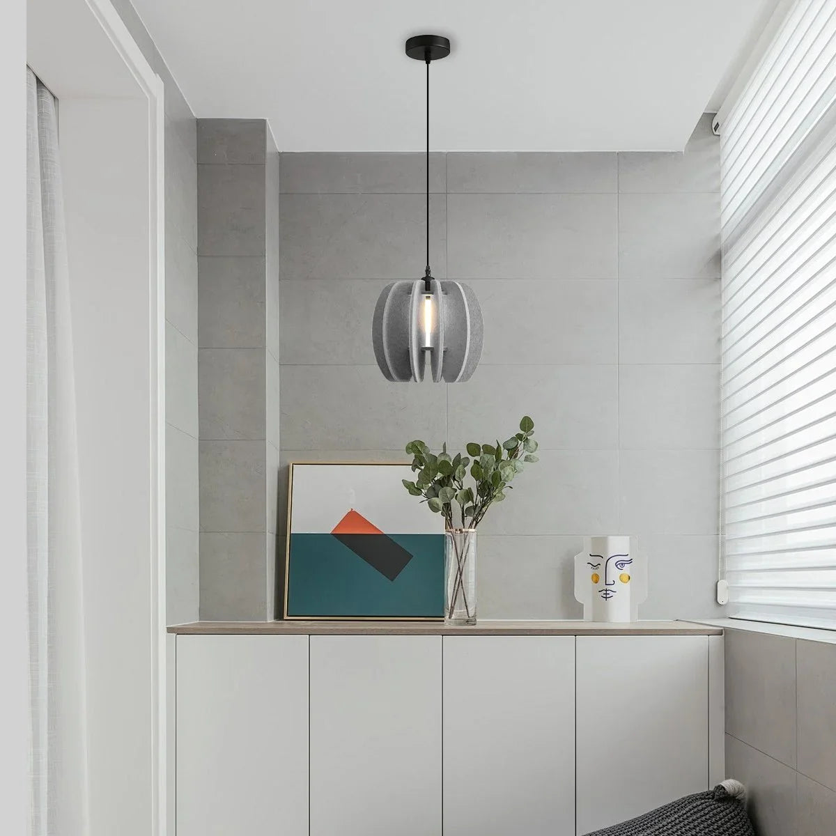 Feyran Circular Arc Piece Acoustic Pendant Light