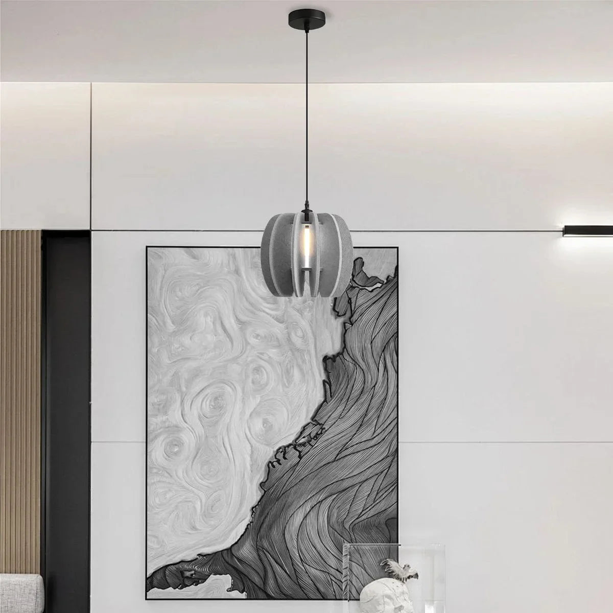 Feyran Circular Arc Piece Acoustic Pendant Light