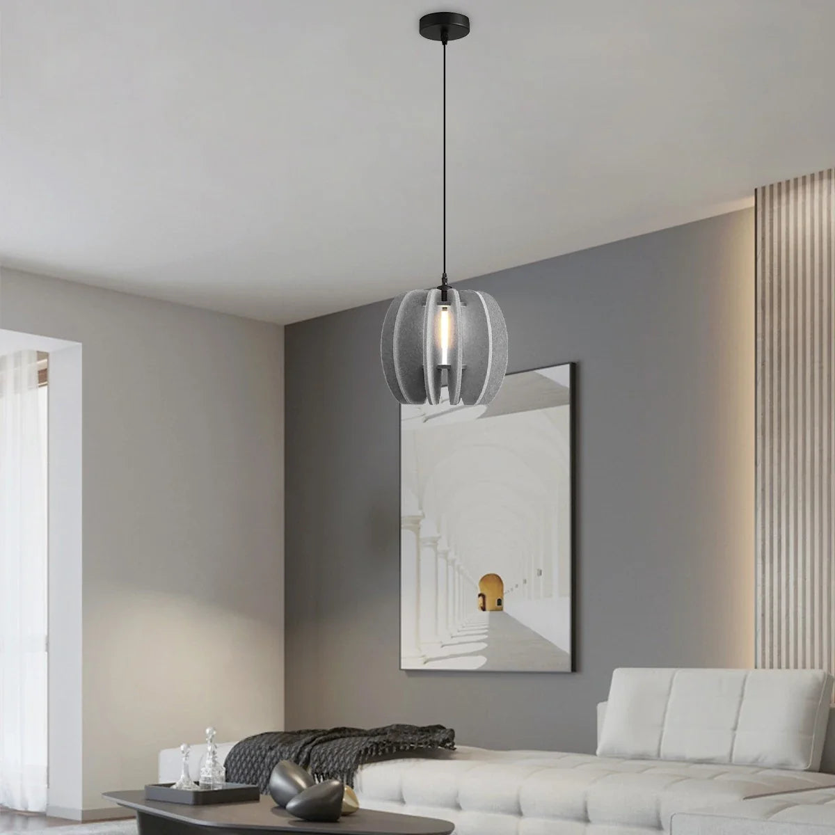 Feyran Circular Arc Piece Acoustic Pendant Light