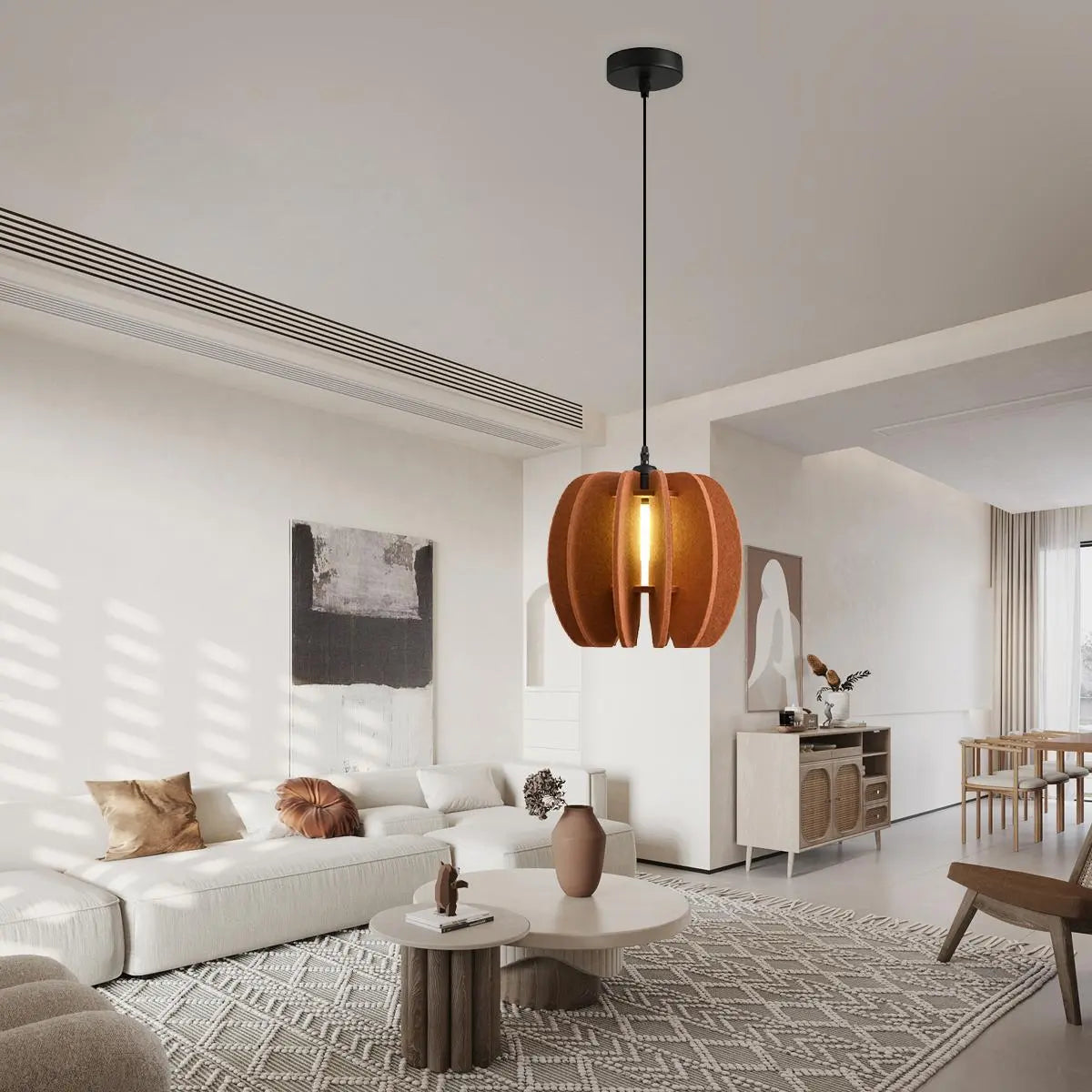 Feyran Circular Arc Piece Acoustic Pendant Light