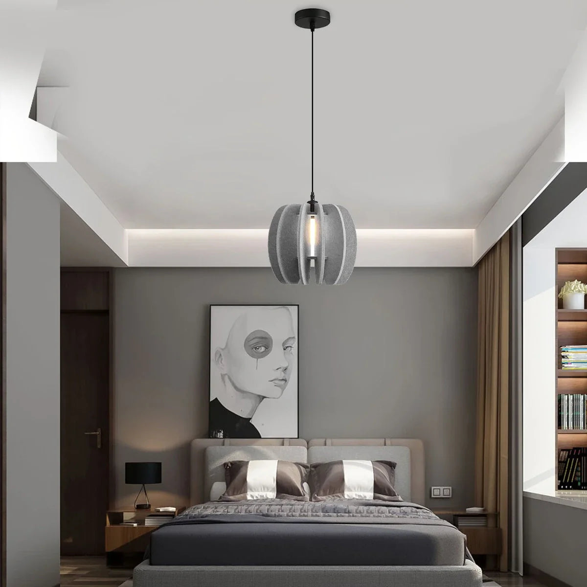 Feyran Circular Arc Piece Acoustic Pendant Light