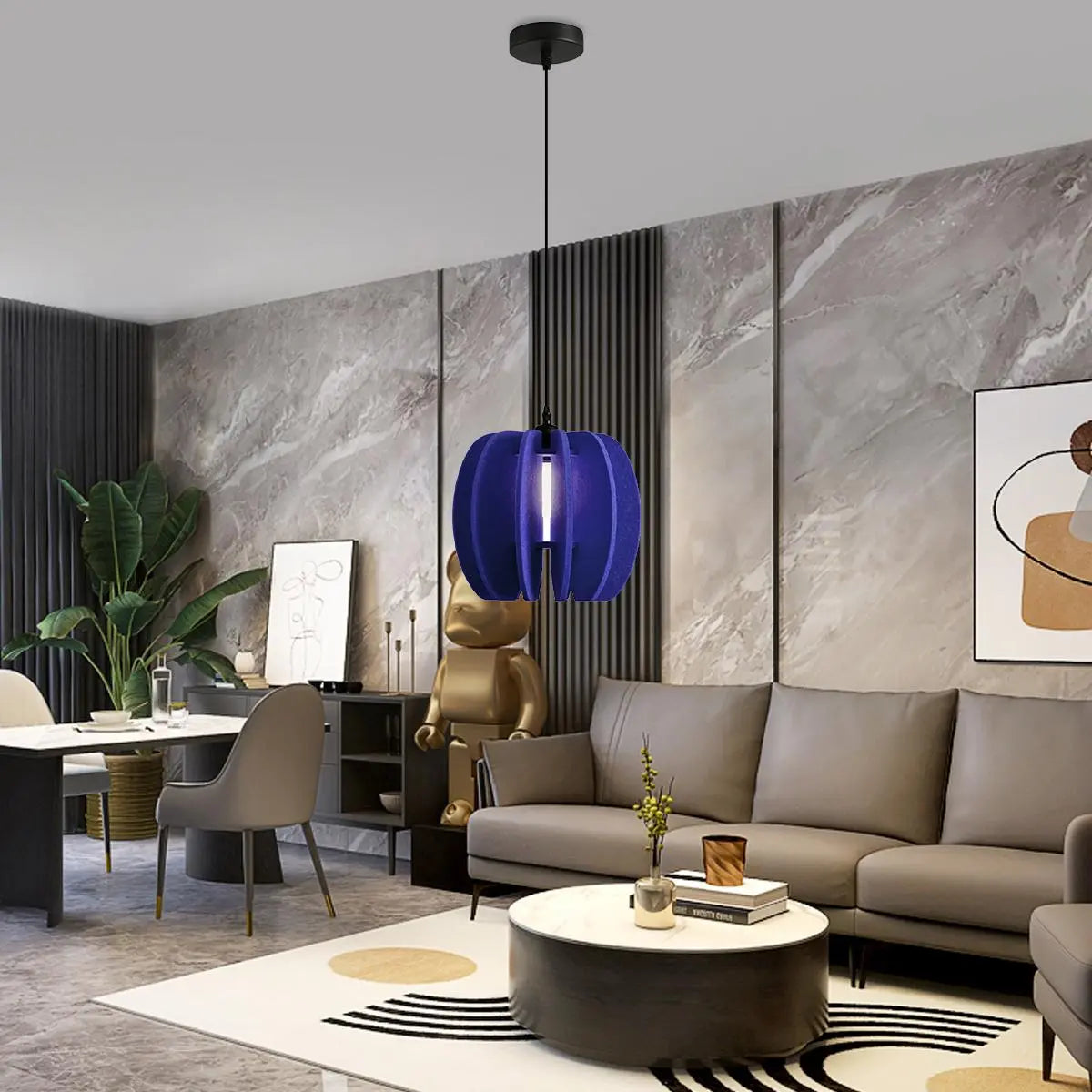 Feyran Circular Arc Piece Acoustic Pendant Light