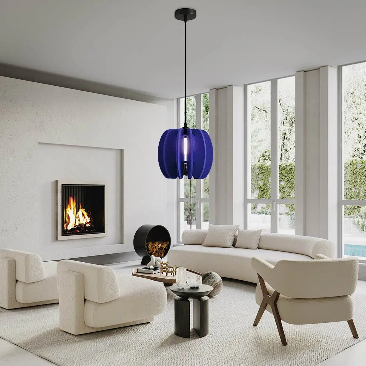 Feyran Circular Arc Piece Acoustic Pendant Light