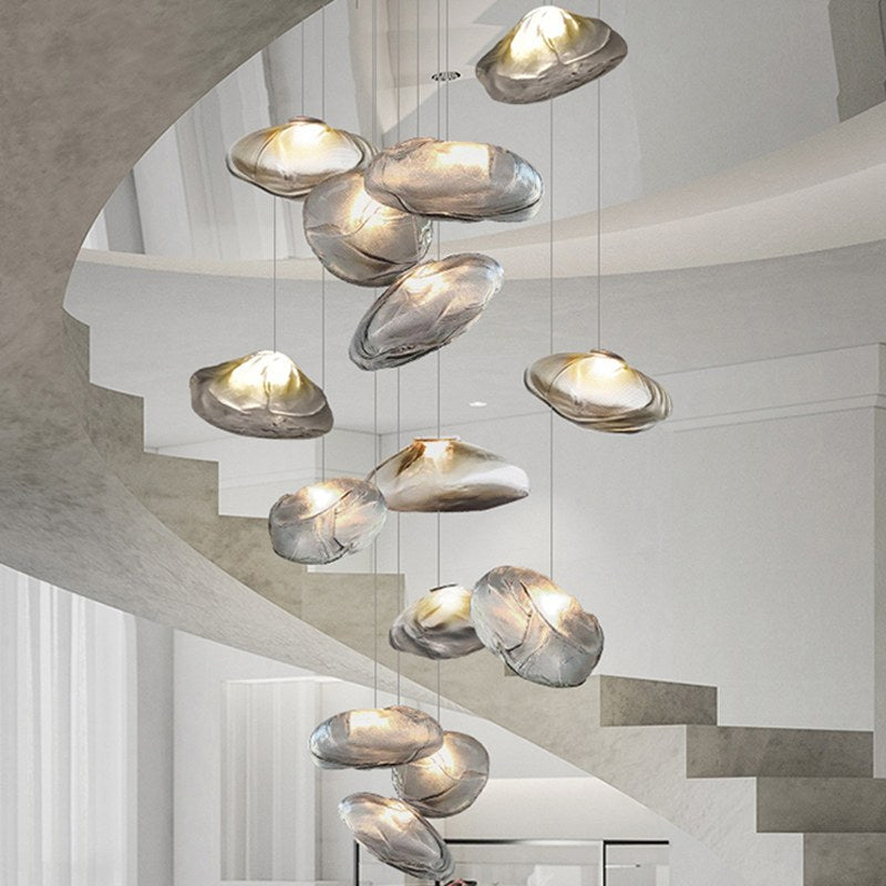 Feyran Light Luxury Cloud Shape Glass Pendant Light
