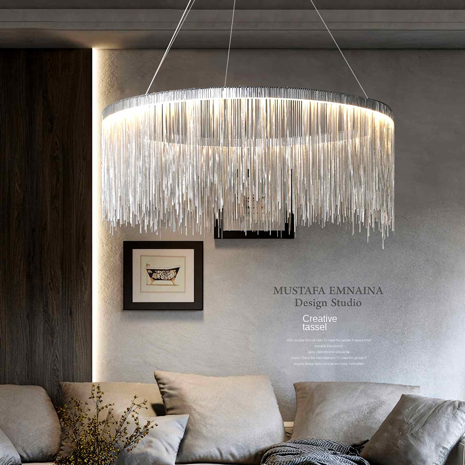Feyran Modern Art Decor Tassel Chandelier