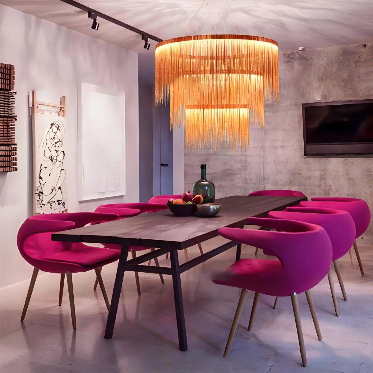 Feyran Modern Art Decor Tassel Chandelier