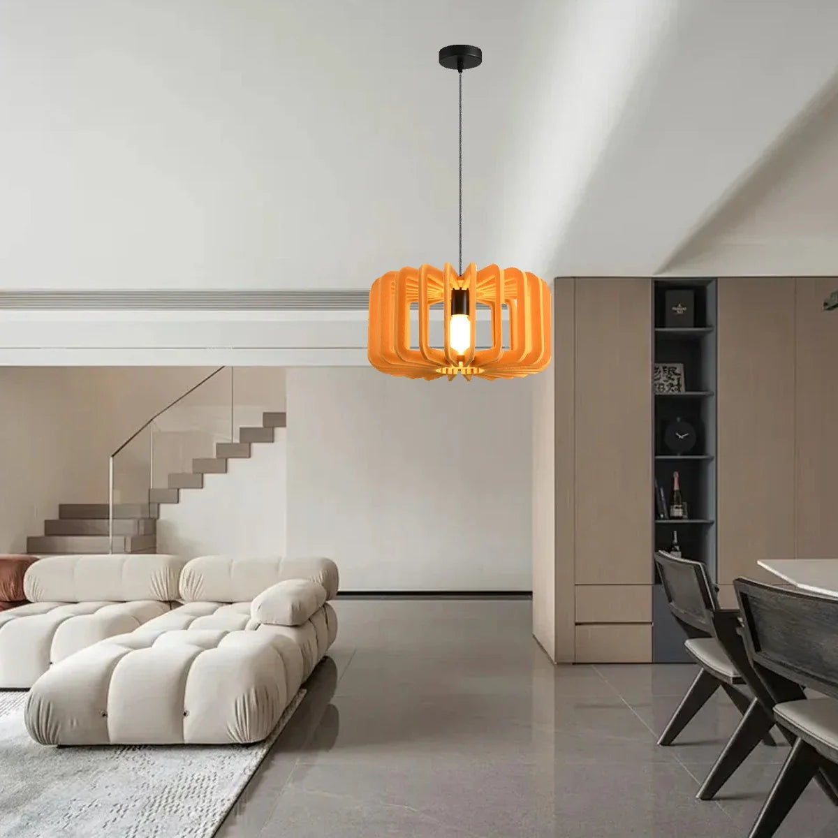 Feyran Column Shaped Birdcage Acoustic Pendant Light