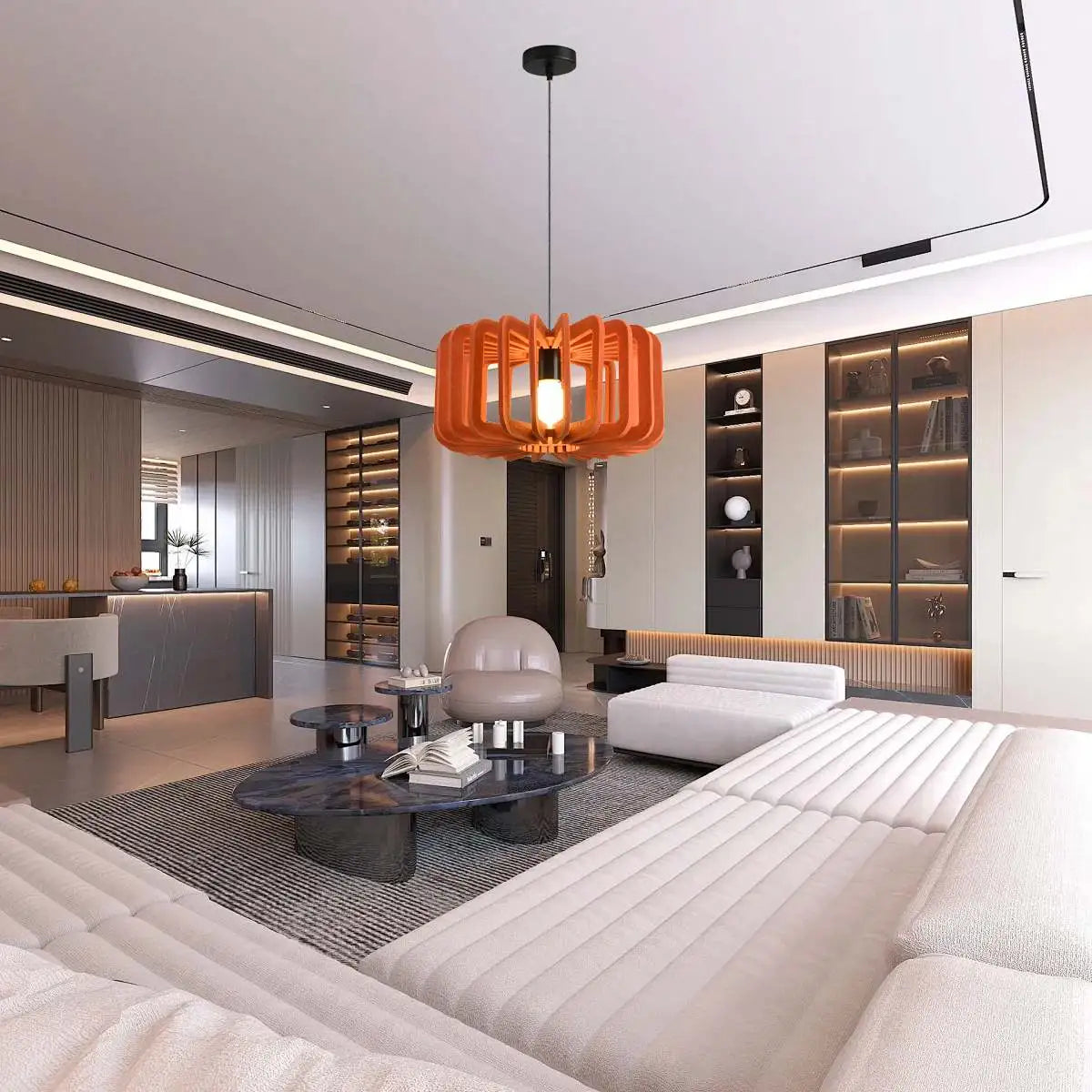 Feyran Column Shaped Birdcage Acoustic Pendant Light