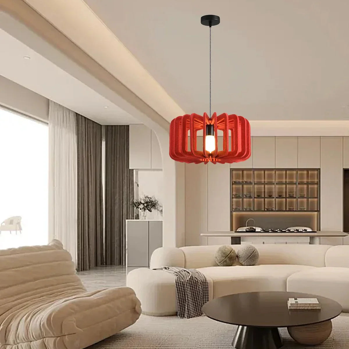 Feyran Column Shaped Birdcage Acoustic Pendant Light