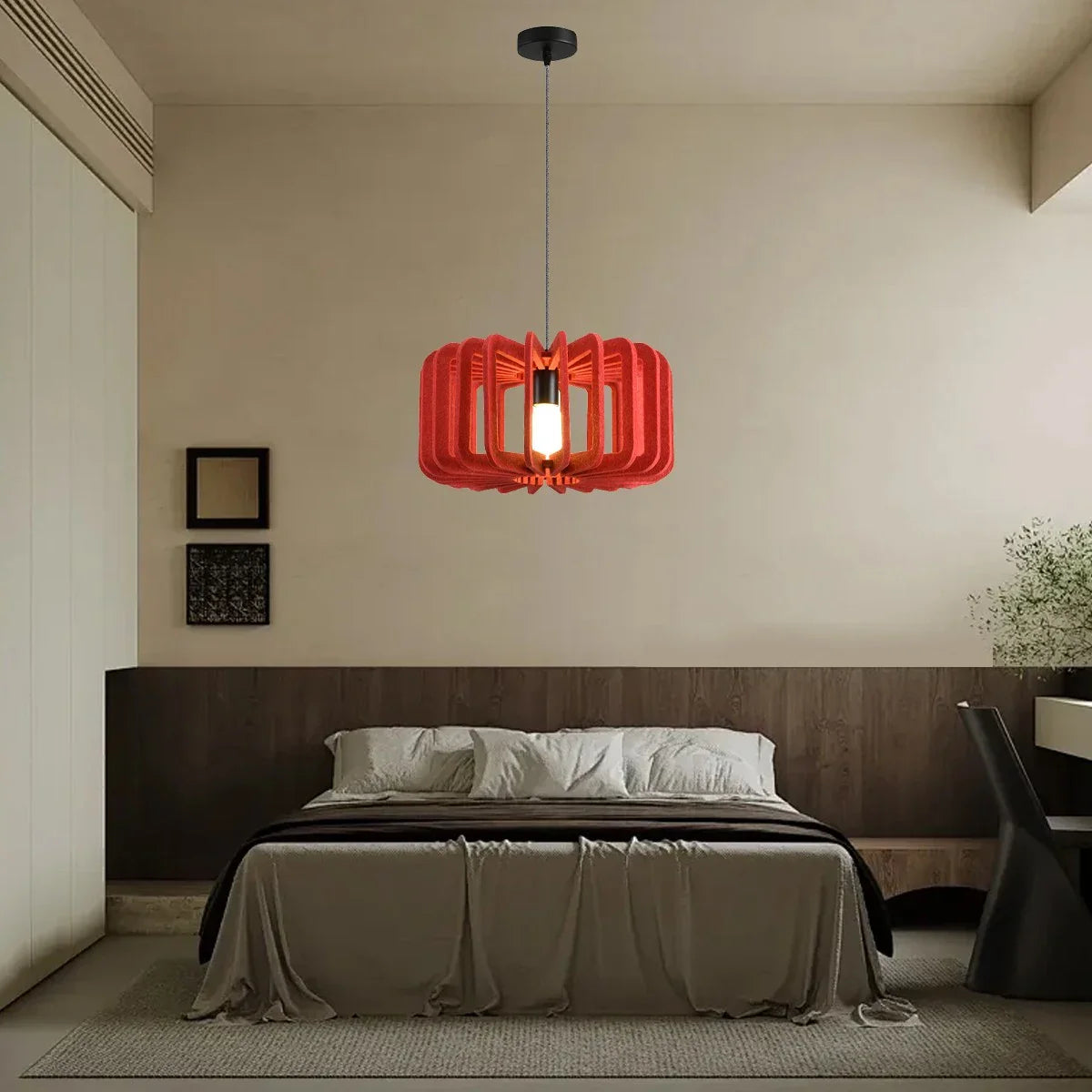Feyran Column Shaped Birdcage Acoustic Pendant Light