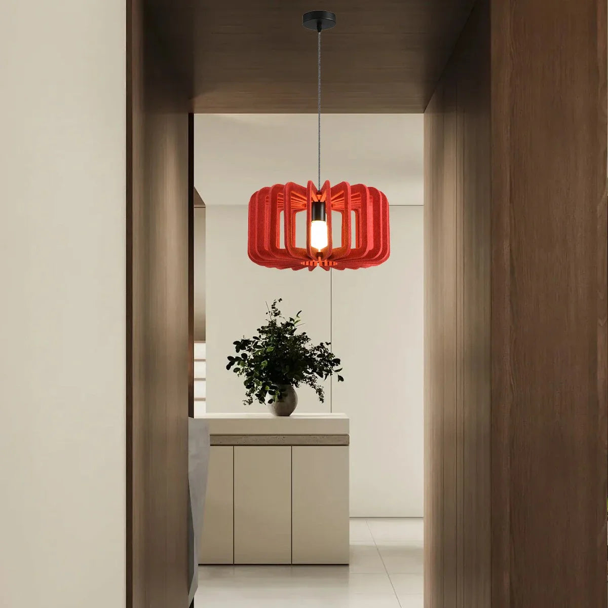 Feyran Column Shaped Birdcage Acoustic Pendant Light