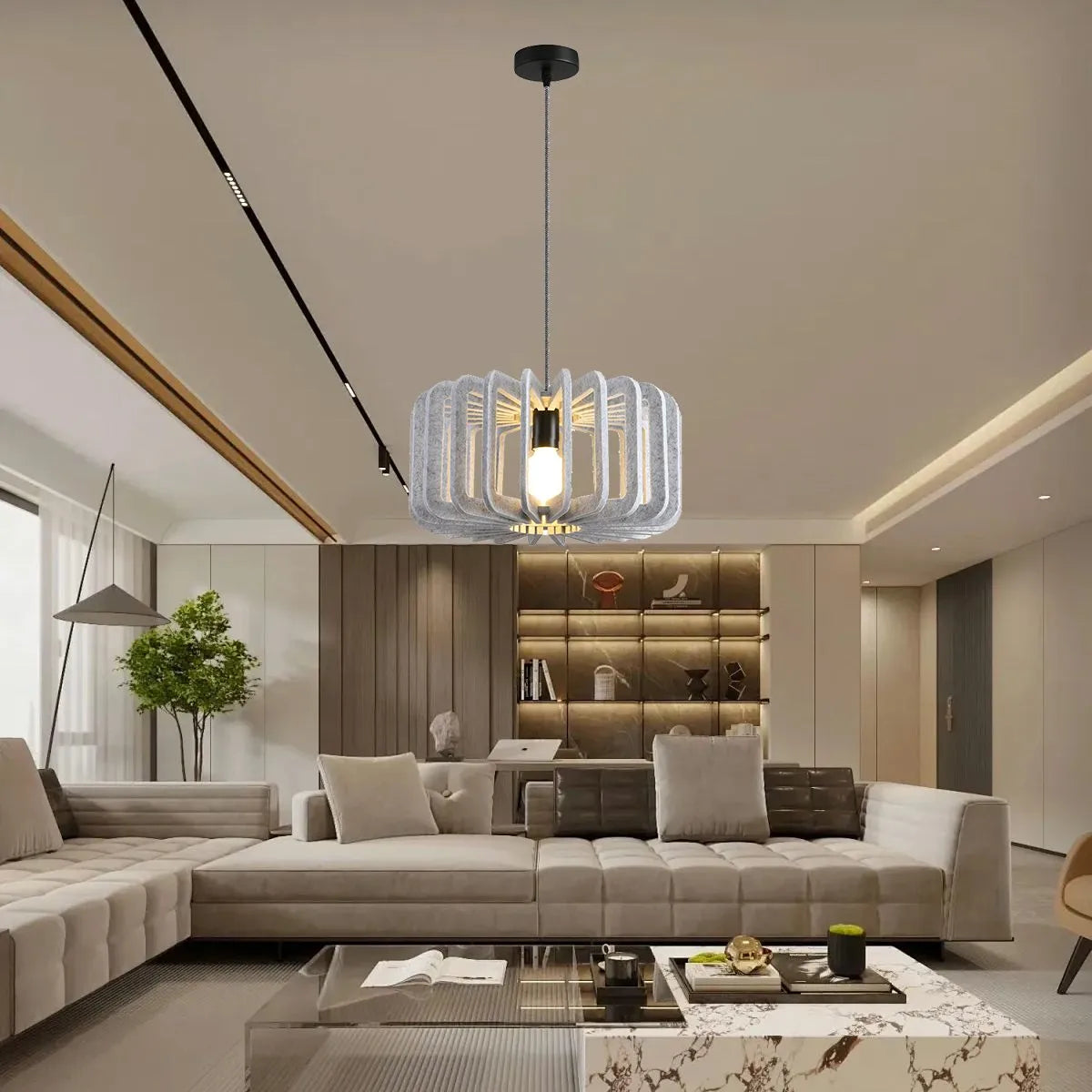 Feyran Column Shaped Birdcage Acoustic Pendant Light