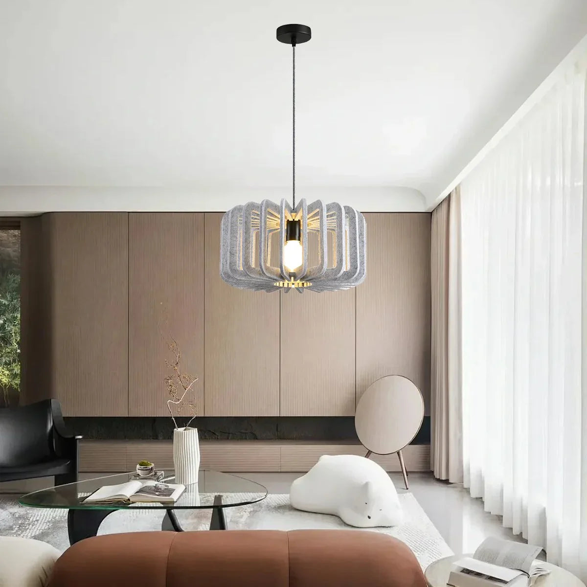 Feyran Column Shaped Birdcage Acoustic Pendant Light
