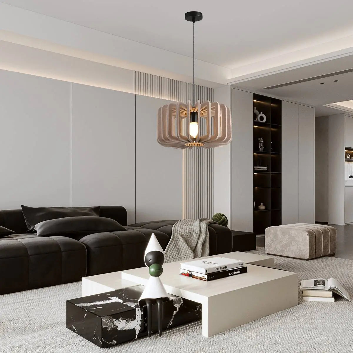 Feyran Column Shaped Birdcage Acoustic Pendant Light