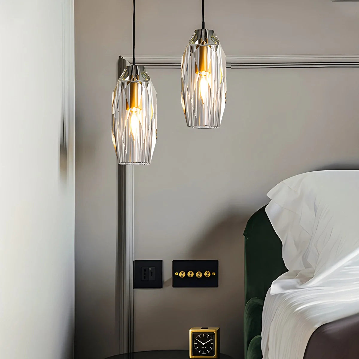 Feyran Copper Crystal Pendant Light Multiple Styles Available