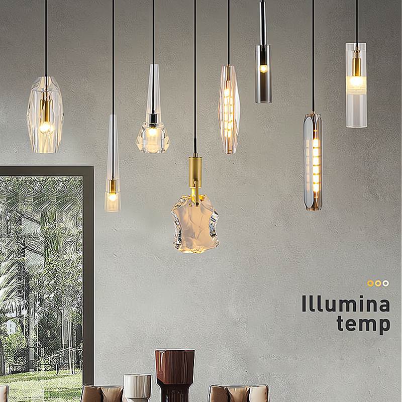 Feyran Copper Crystal Pendant Light Multiple Styles Available