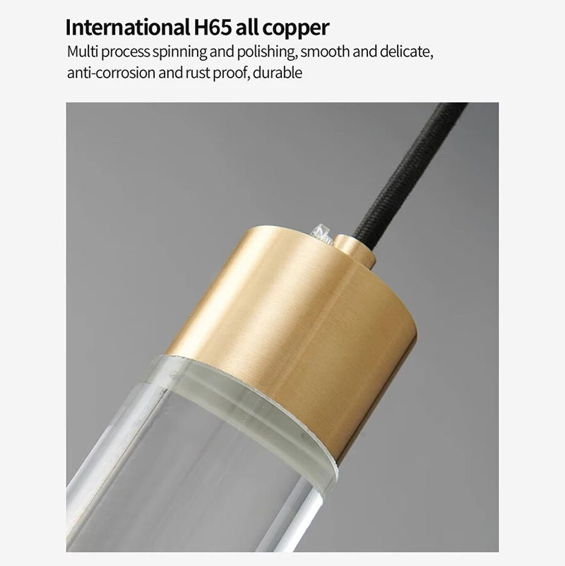 Feyran Copper Crystal Pendant Light Multiple Styles Available