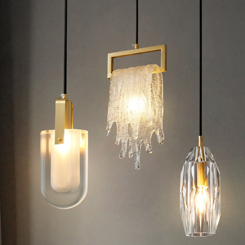 Feyran Copper Crystal Pendant Light Multiple Styles Available
