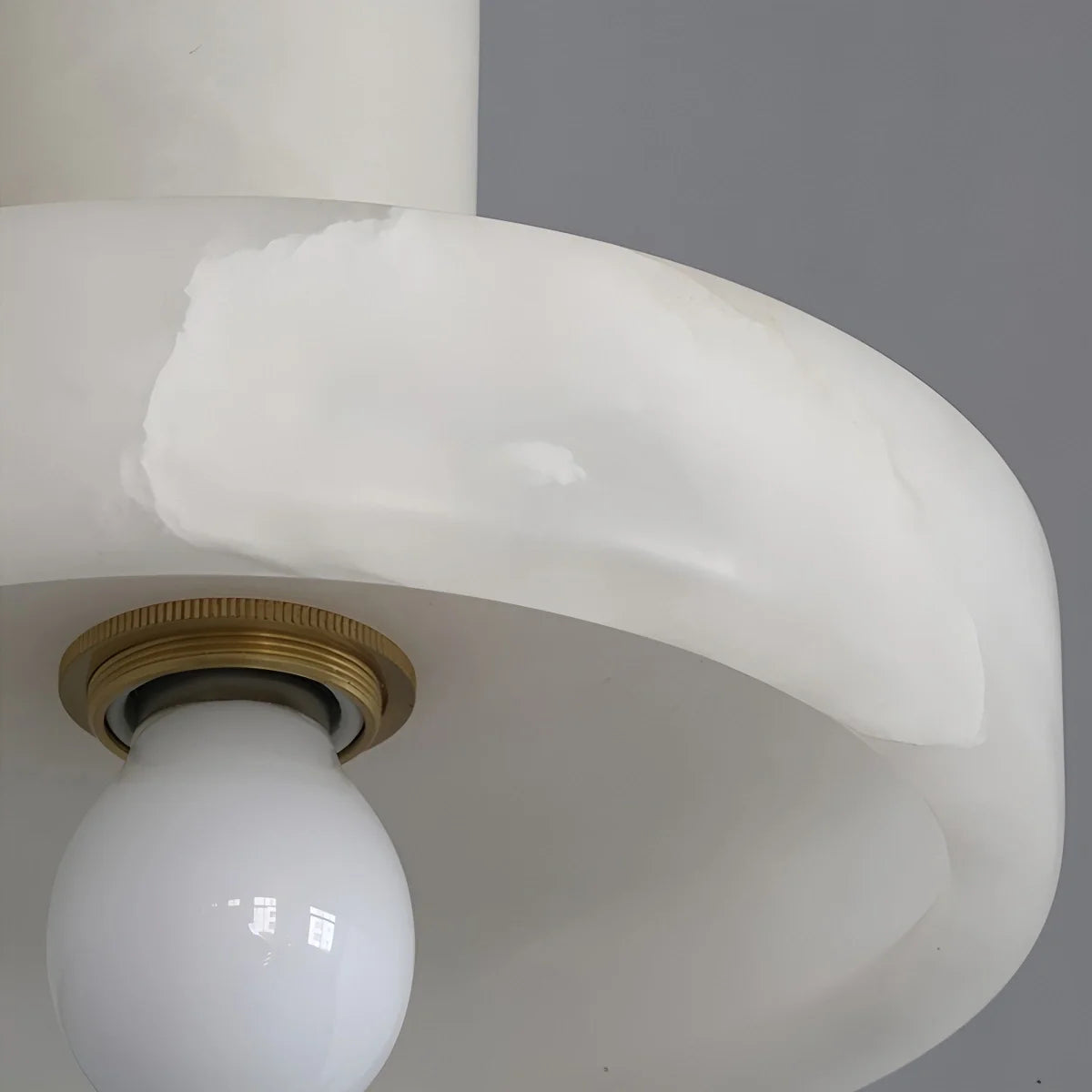 Feyran Natural Spanish Alabaster Pendant Light for Bedroom
