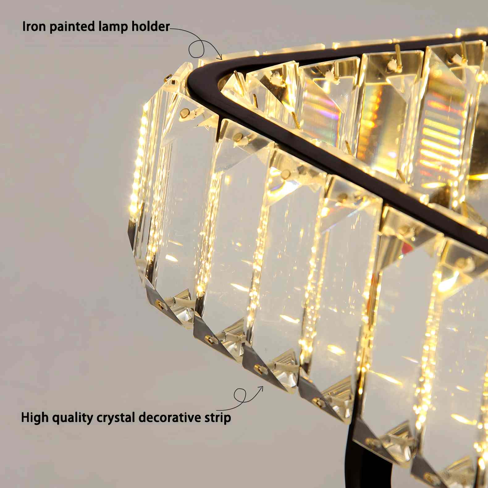 Feyran Loft Crystal Ceiling Lamp for Living Room