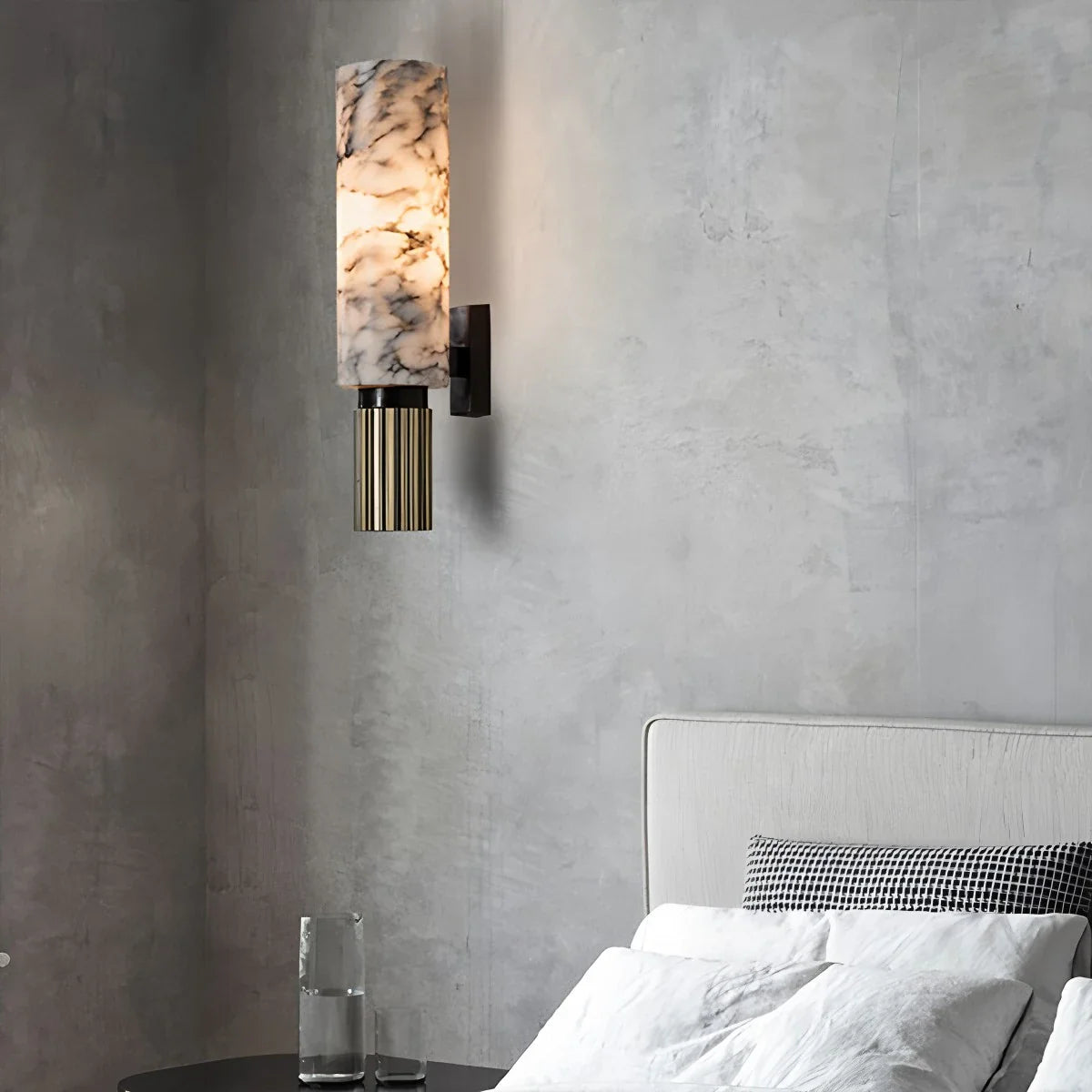 Feyran Creative Columnar Spanish Alabaster Decorative Wall Light