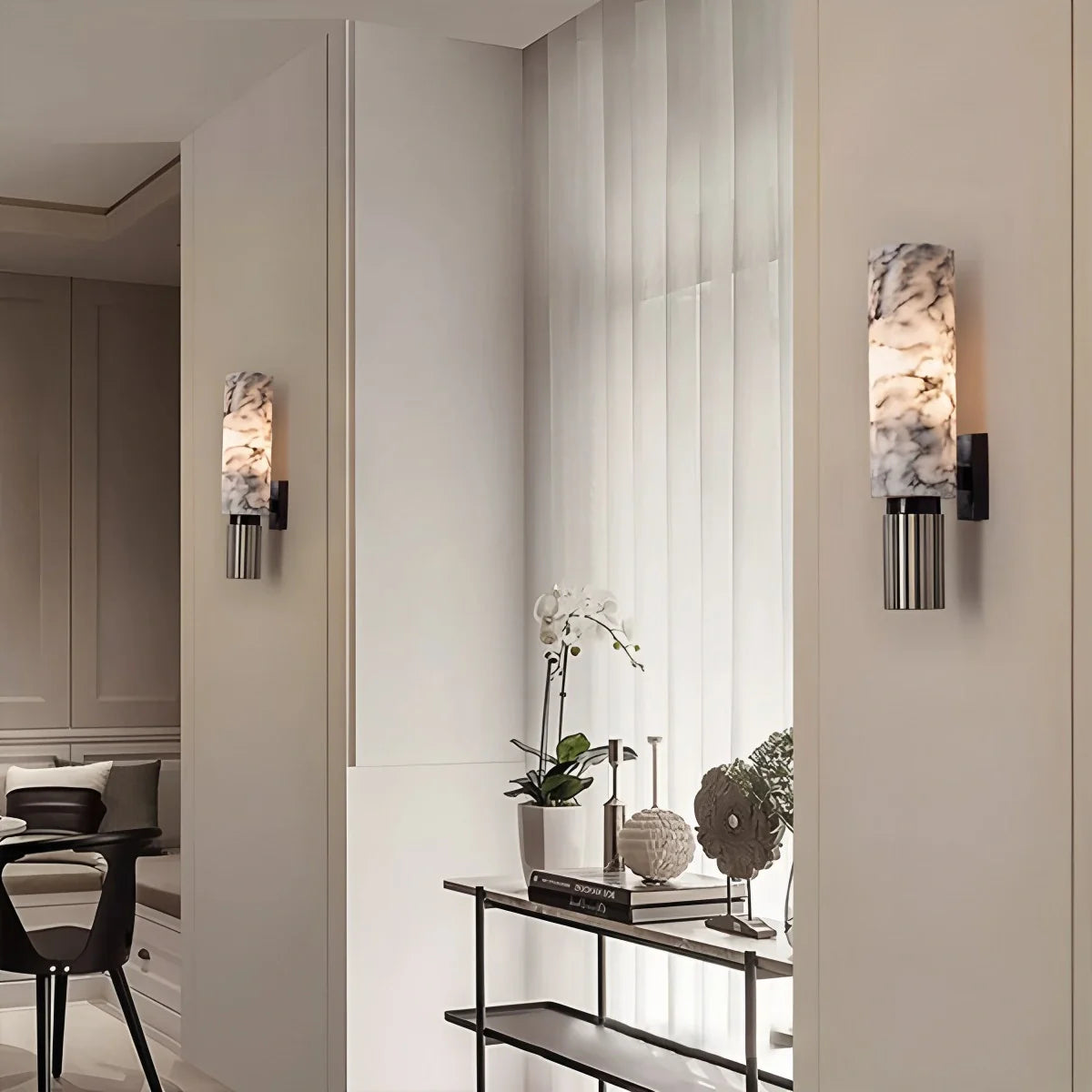 Feyran Creative Columnar Spanish Alabaster Decorative Wall Light