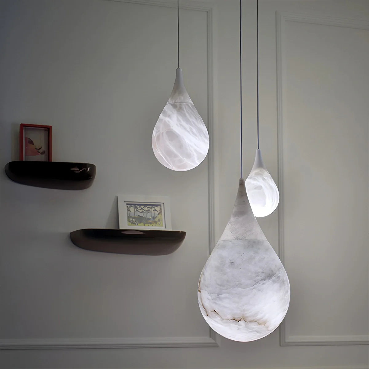 Feyran Creative Waterdrop Spanish Alabaster Pendant Light