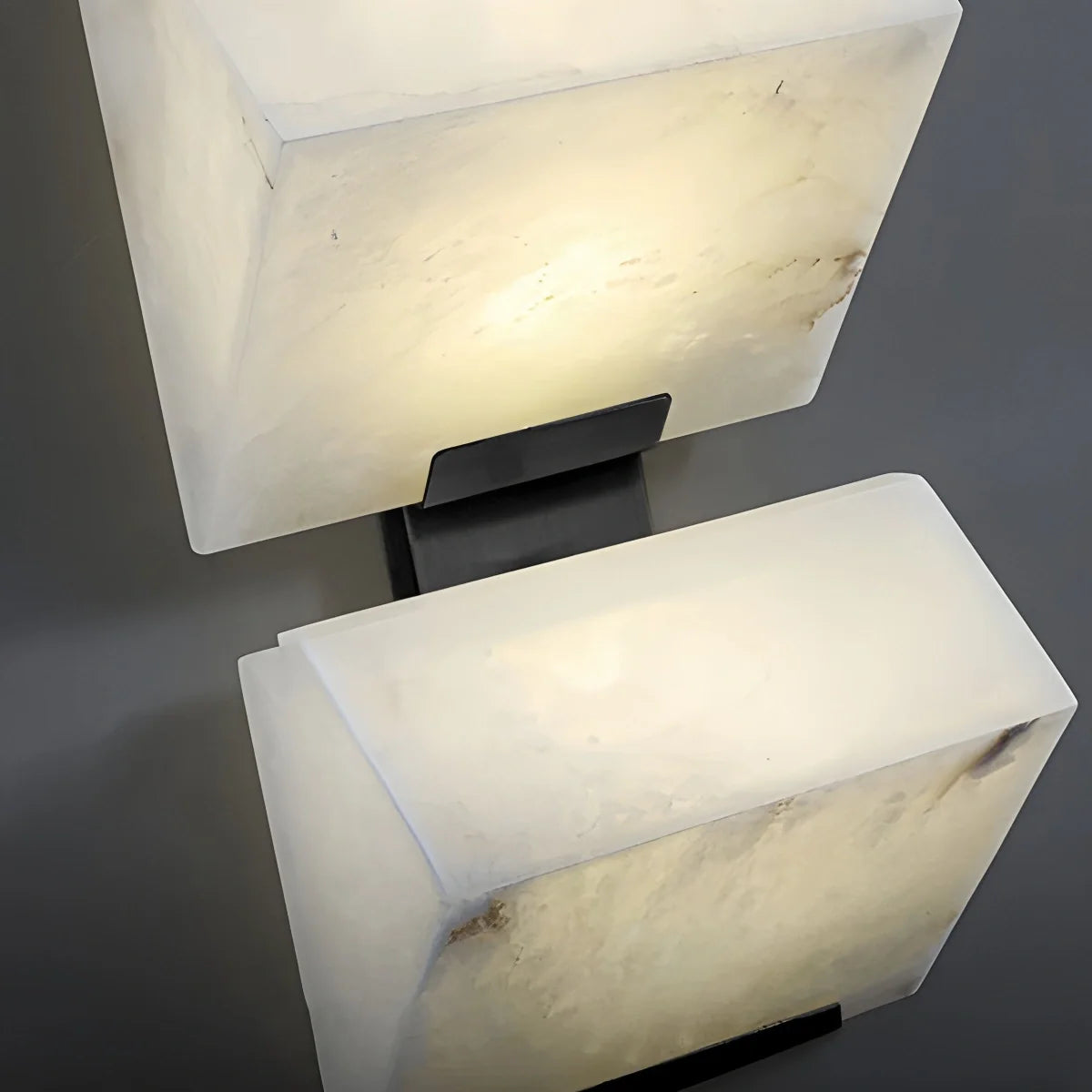 Feyran Triple Sloping Block Spanish Alabaster Wall Sconce