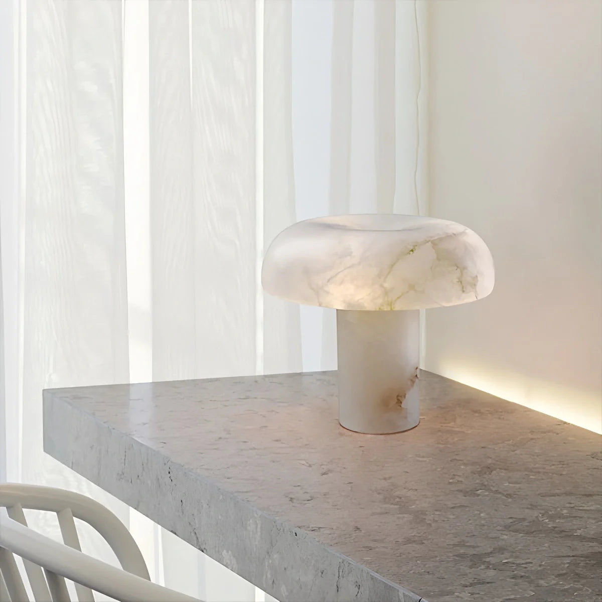 Feyran Creative Mushroom Shaped Spanish Alabaster Table Lamp