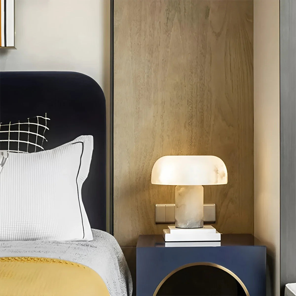 Feyran Creative Mushroom Shaped Spanish Alabaster Table Lamp