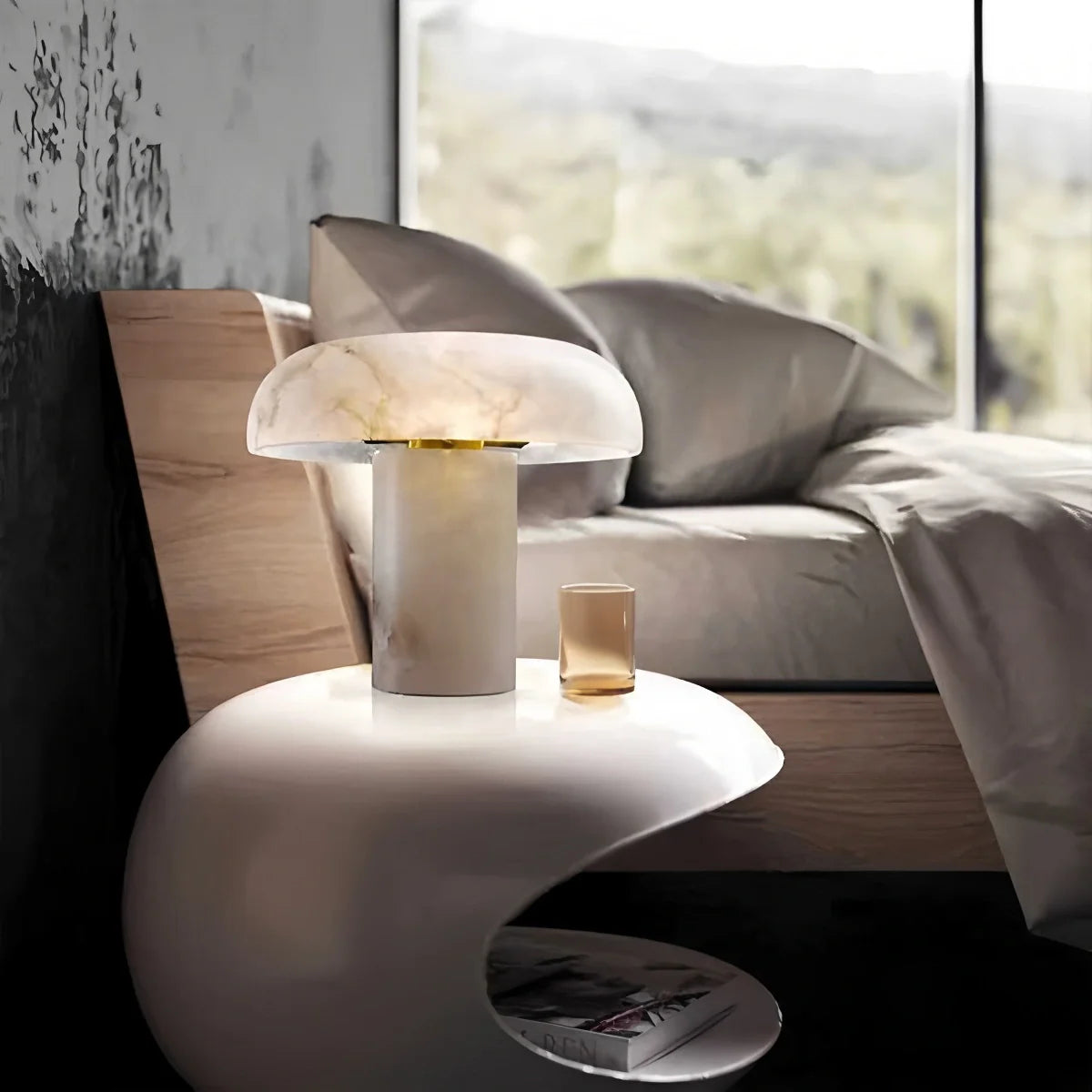 Feyran Creative Mushroom Shaped Spanish Alabaster Table Lamp