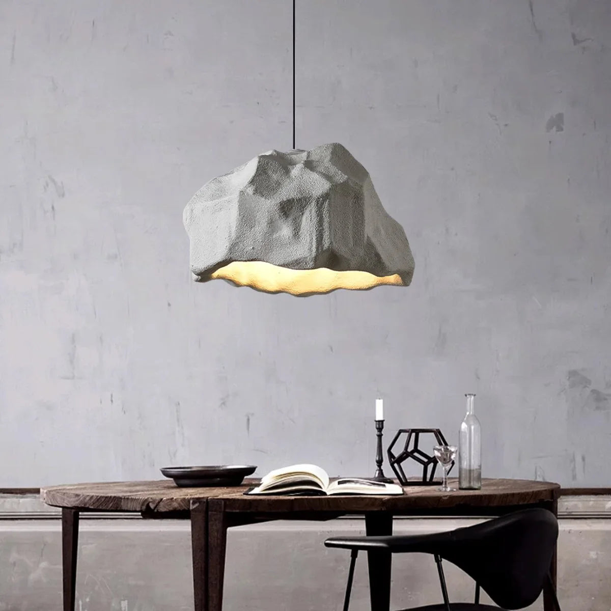 Feyran Creative Rock Shaped Pendant Light for Dining Room