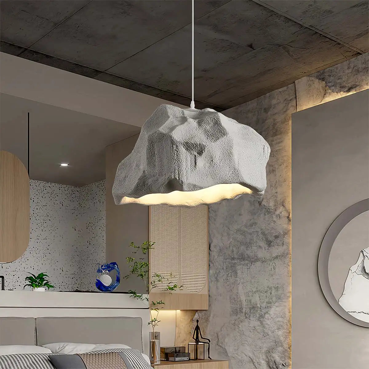 Feyran Creative Rock Shaped Pendant Light for Dining Room
