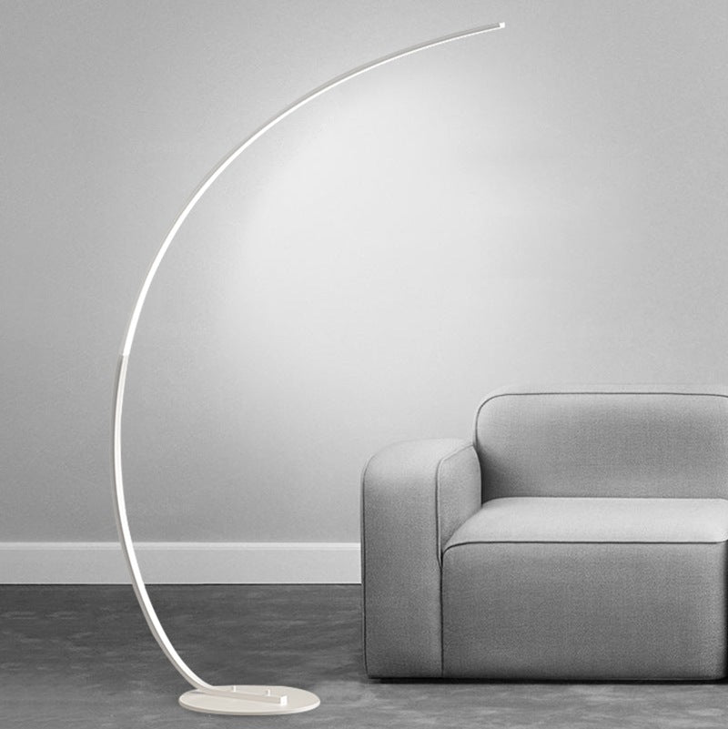 Feyran Crescent Arc LED Floor Lamp for Bedroom