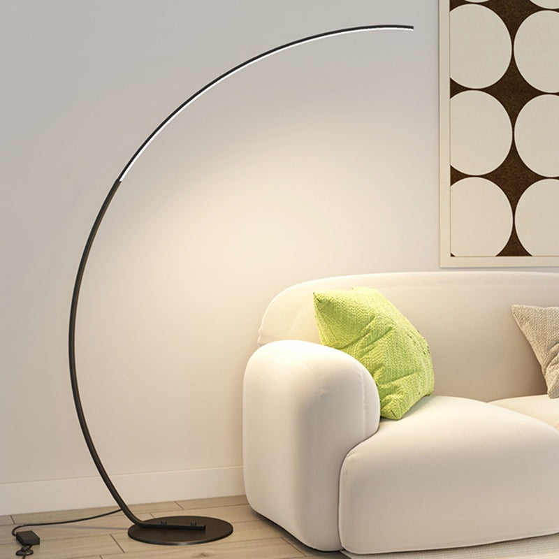 Feyran Crescent Arc LED Floor Lamp for Bedroom