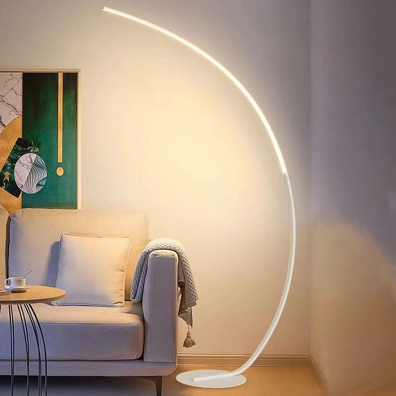 Feyran Crescent Arc LED Floor Lamp for Bedroom