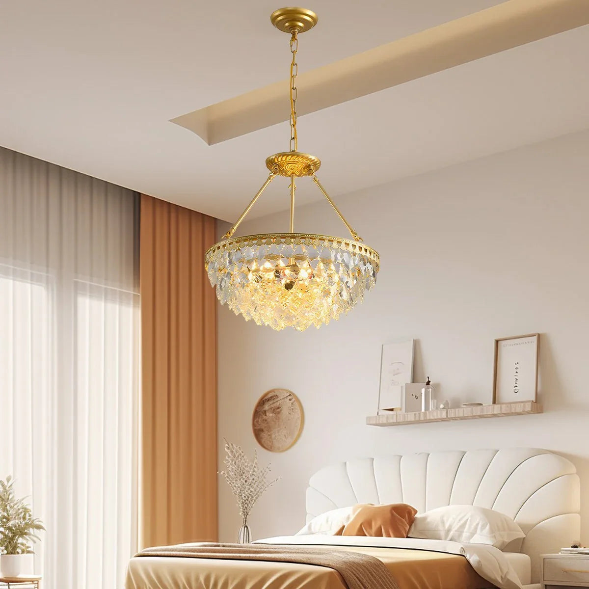 Feyran Crown Crystal Led Chandelier