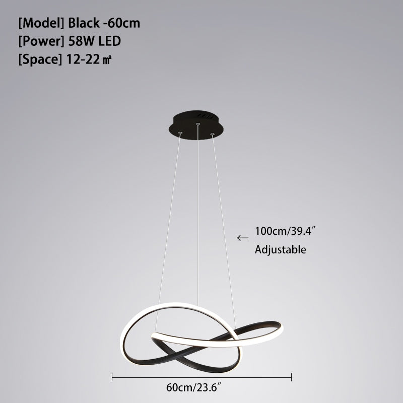 Feyran Creative Linear Chandelier for Dining Room