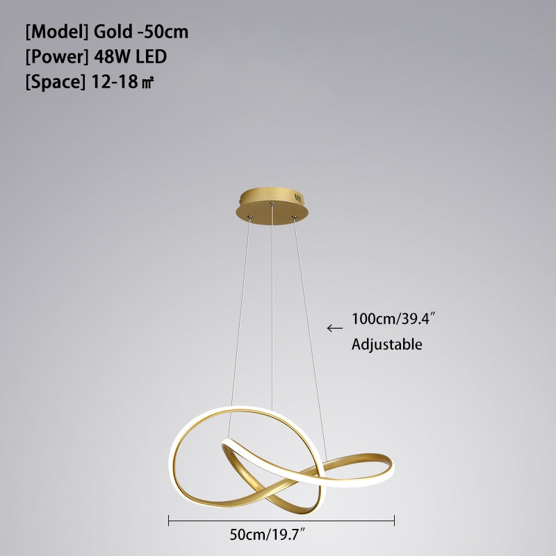 Feyran Creative Linear Chandelier for Dining Room