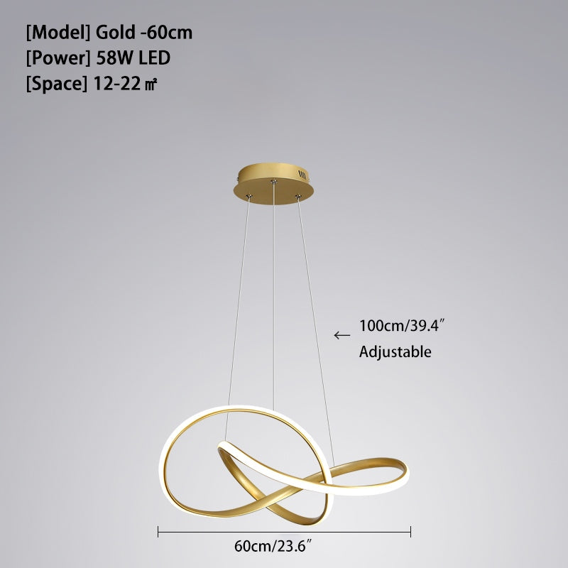 Feyran Creative Linear Chandelier for Dining Room