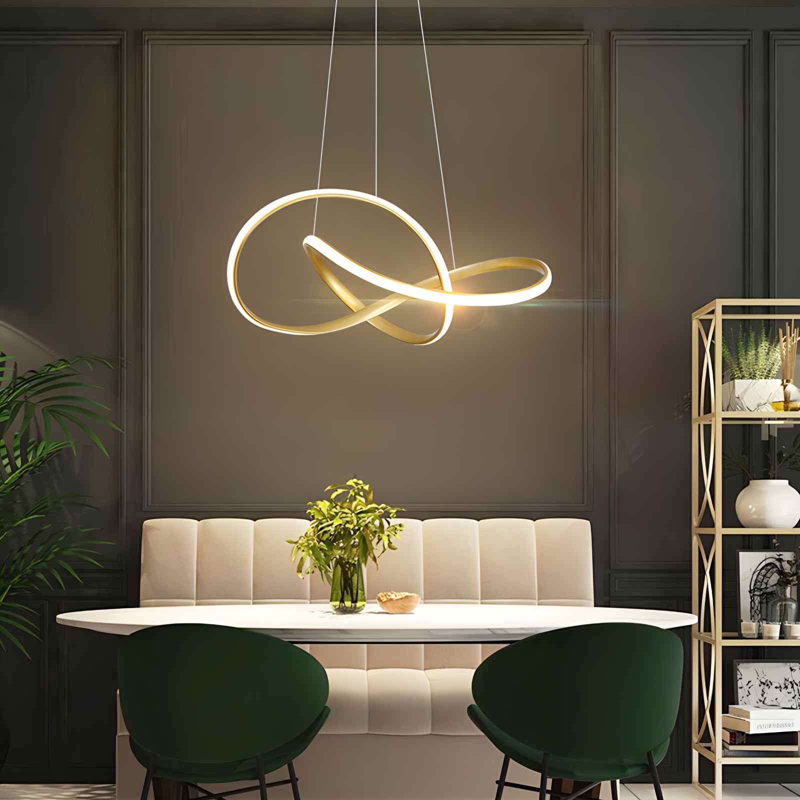 Feyran Creative Linear Chandelier for Dining Room